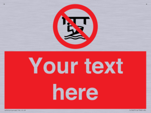 Custom Do not use watercraft in the vicinity of piers